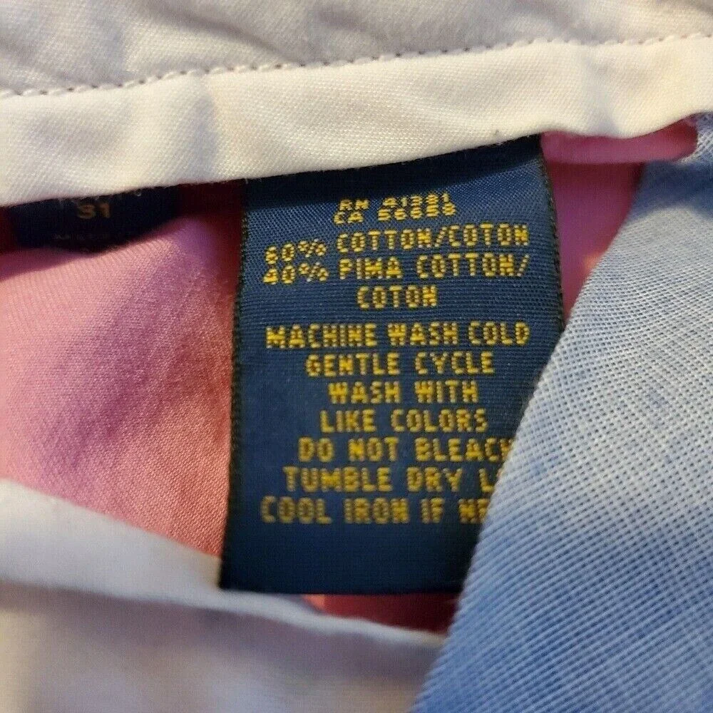 Polo Ralph‎ Lauren Shorts Men 31 Pink Classic Fit Golf Chinos Preppy Pima